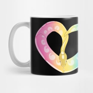 Ball Python Heart (Pan Pride Design) Mug